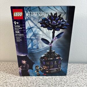 LEGO Wednesday Black Dahlia Flower Building Set Kit 76784 Netflix New Sealed